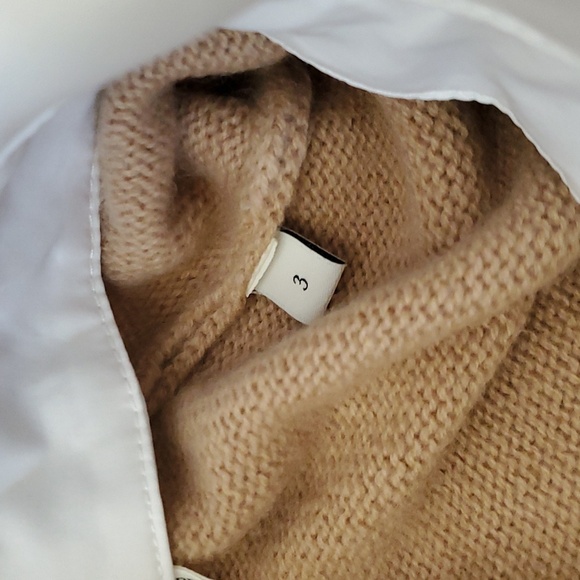 Sandro Dal Collard Wool/Cashmere Bleand Sweater - Picture 6 of 10